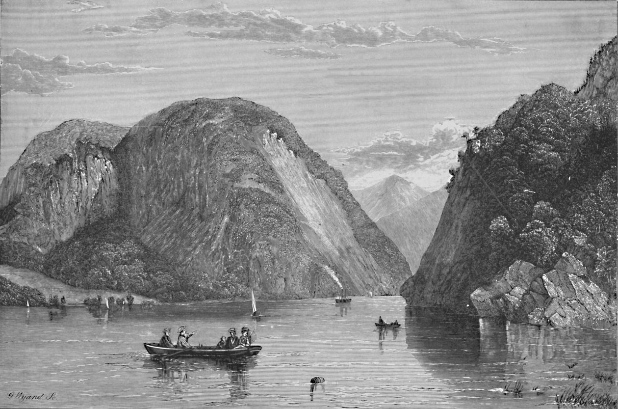 रोजर्स स्लाइड, लेक जॉर्ज, 1838, 1883 द्वारा जी। व्यंद