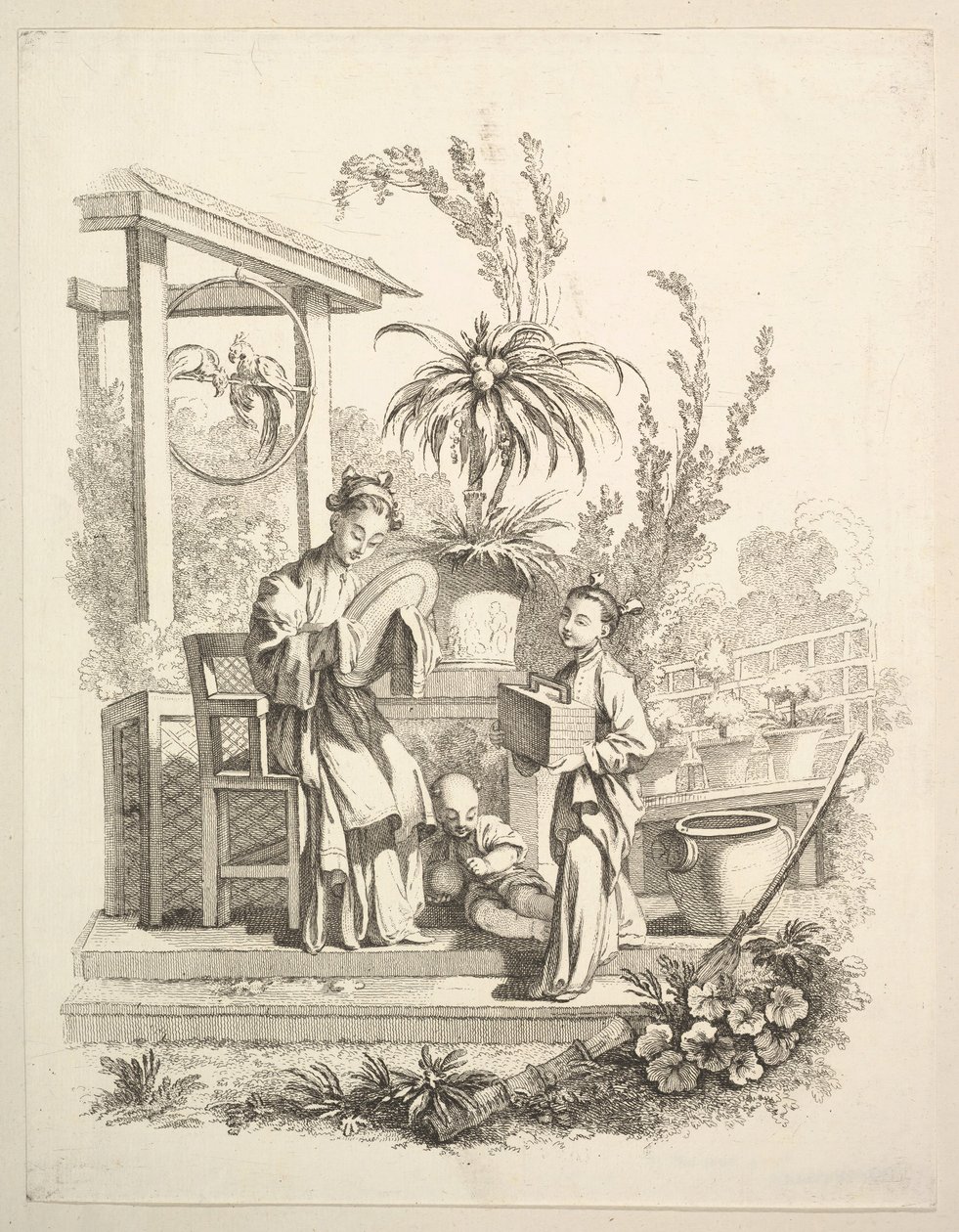 शौचालय, सीए। 1742। द्वारा गेब्रियल ह्यूक्वियर