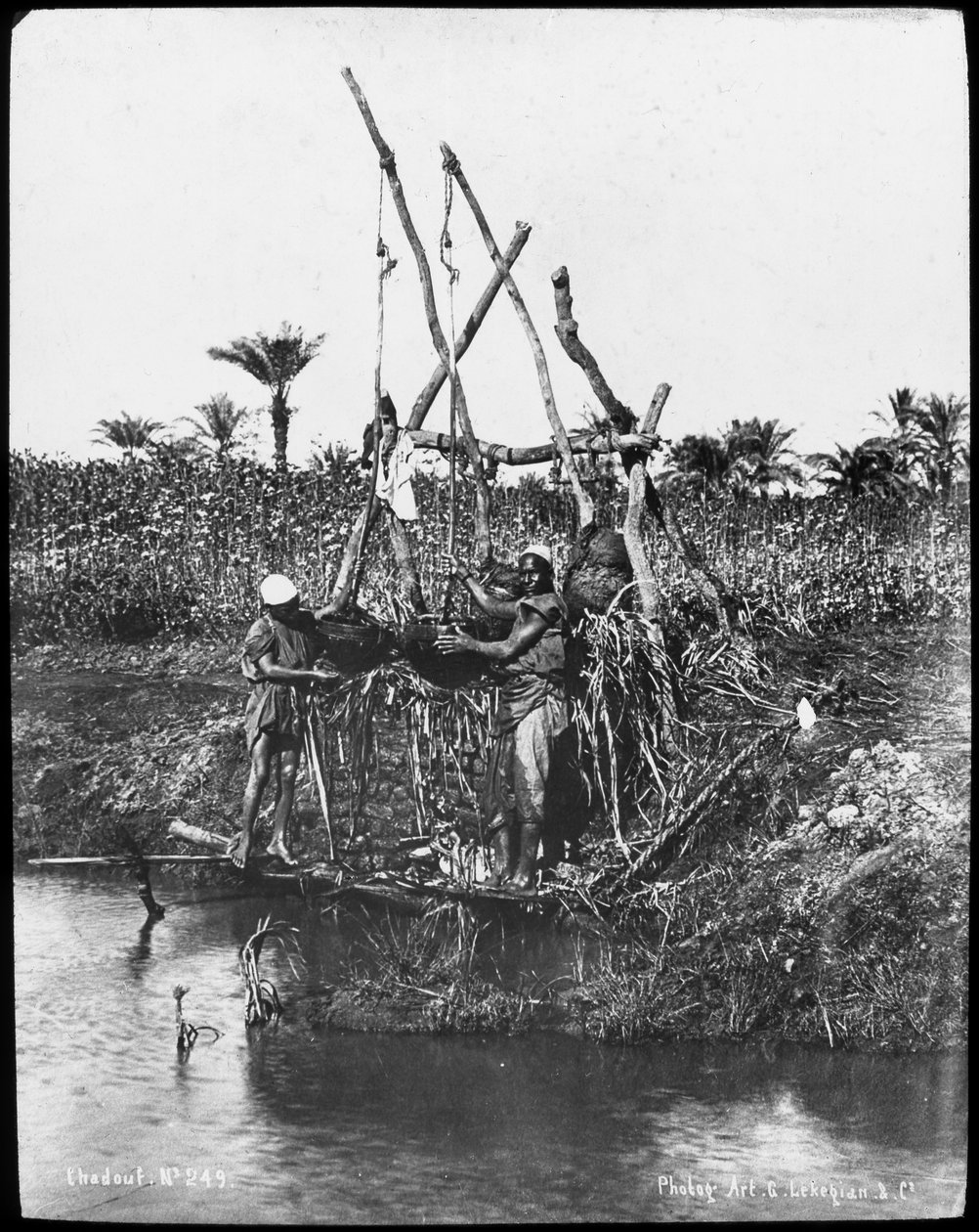 नील नदी पर एक छाया, मिस्र, c1890 द्वारा गेब्रियल लेकेजियन