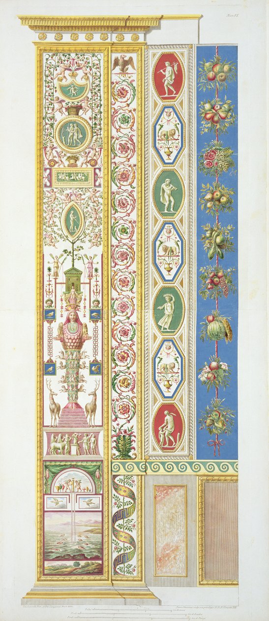 वेटिकन में राफेल लॉजिया से पैनल, आयोन्न ओतावियन द्वारा उत्कीर्ण, c.1770 (तांबे की प्लेट उत्कीर्णन) द्वारा गेटानो सवेराली