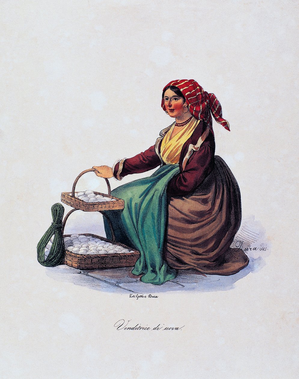 अंडा विक्रेता, गेटानो ड्यूरा (1805-1878), इटली द्वारा द्वारा गीतो दुरा