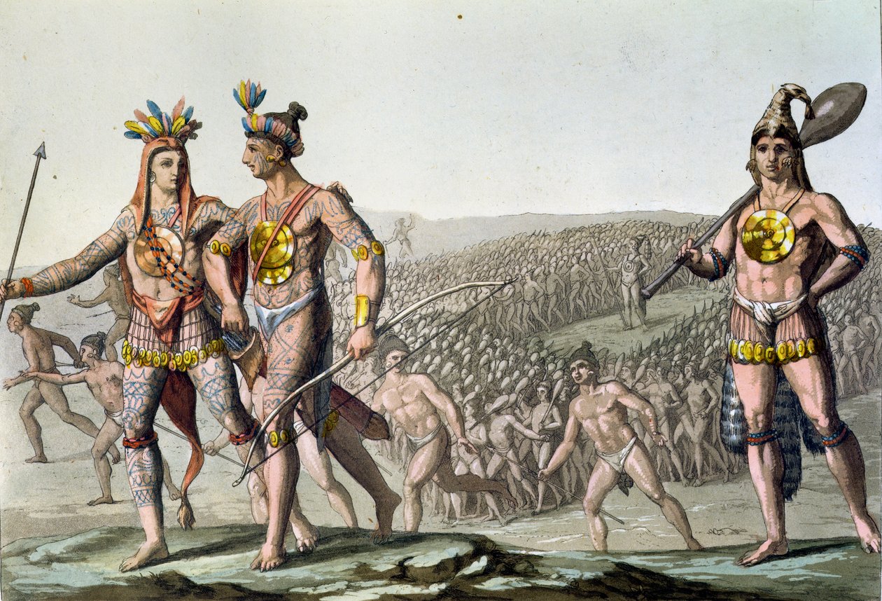 युद्ध के रास्ते में फ्लोरिडा के प्रमुख, c.1820 द्वारा गैलो गैलीना