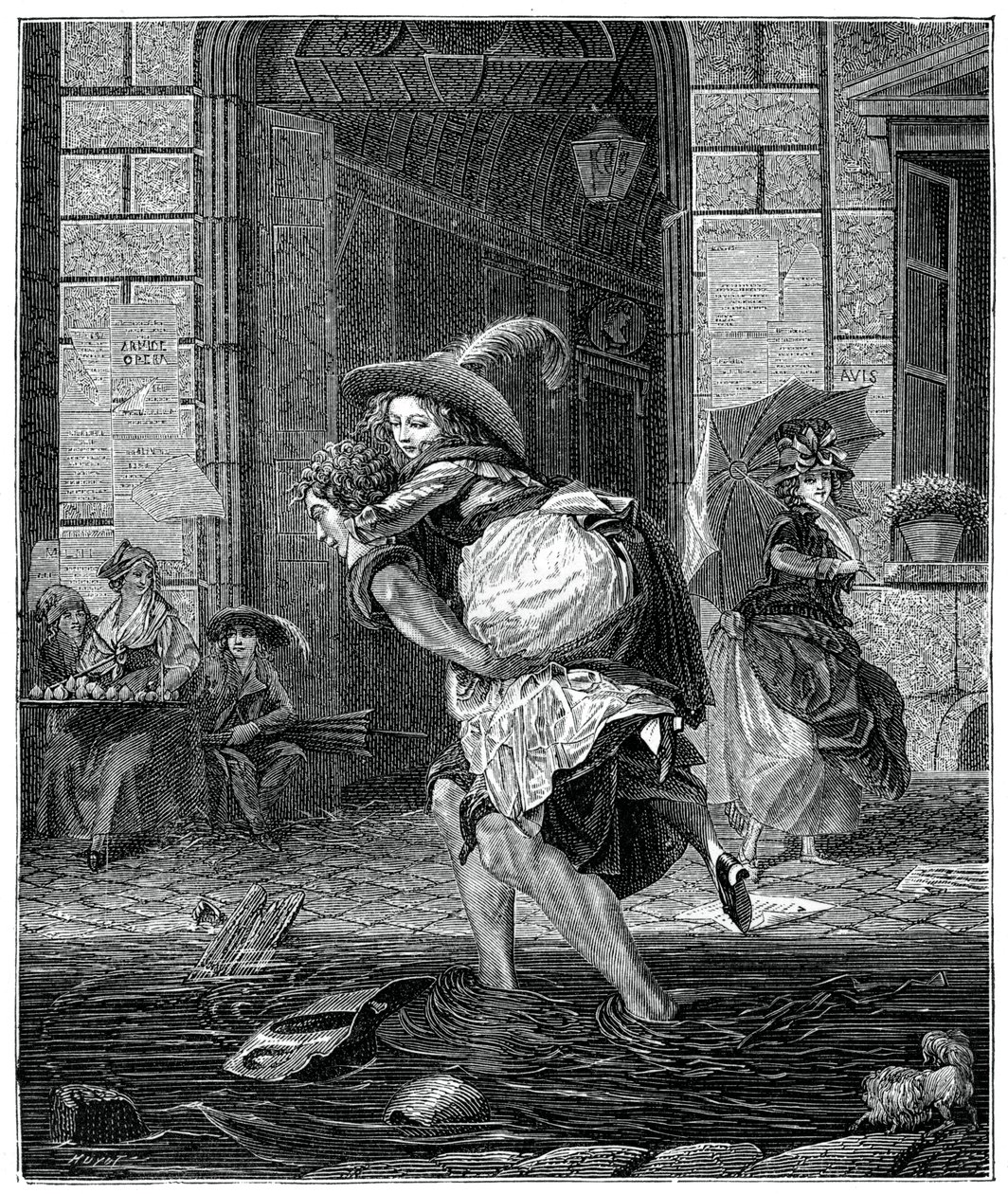 द स्टॉर्म थ्रू द स्टॉर्म, 1885। द्वारा गार्नियर