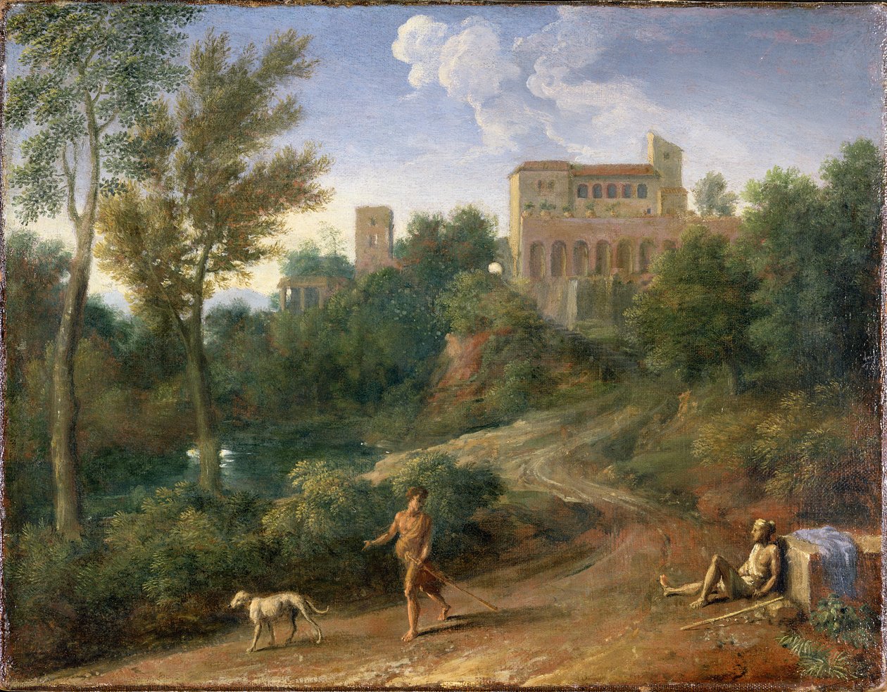आंकड़े के साथ शास्त्रीय लैंडस्केप, c.1672-5 द्वारा गैसपार्ड पौसिन दुगेट