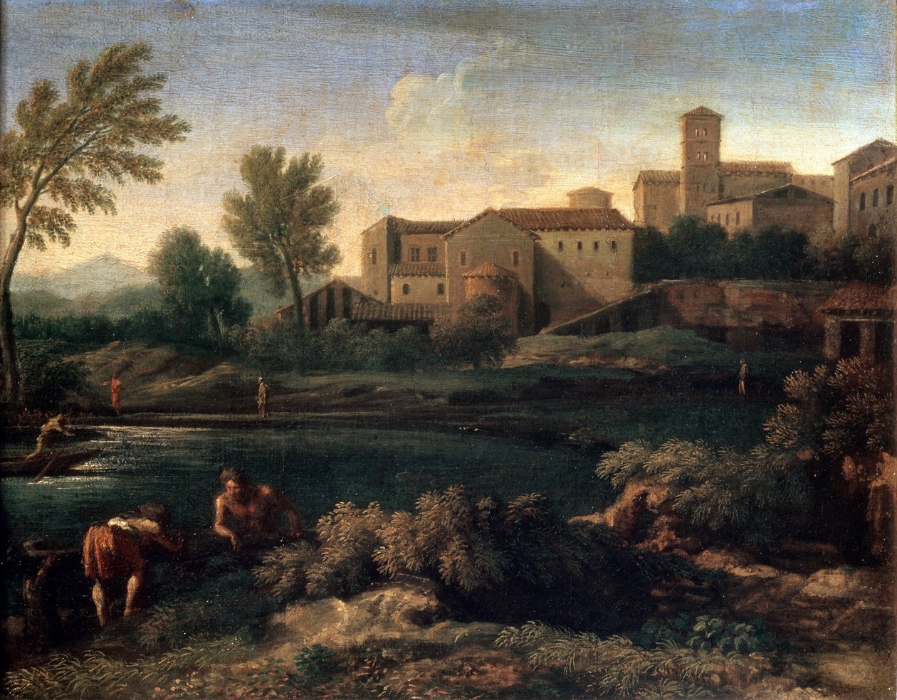 लेटियम में एक छोटा शहर, 1660s। द्वारा गैसपार्ड डुगेट