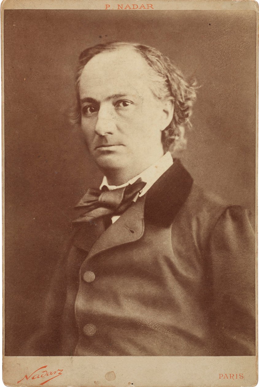 चार्ल्स बॉडेलेयर का पोर्ट्रेट 1821-1867, सीए 1855। द्वारा गैसपार्ड फेलिक्स नादर
