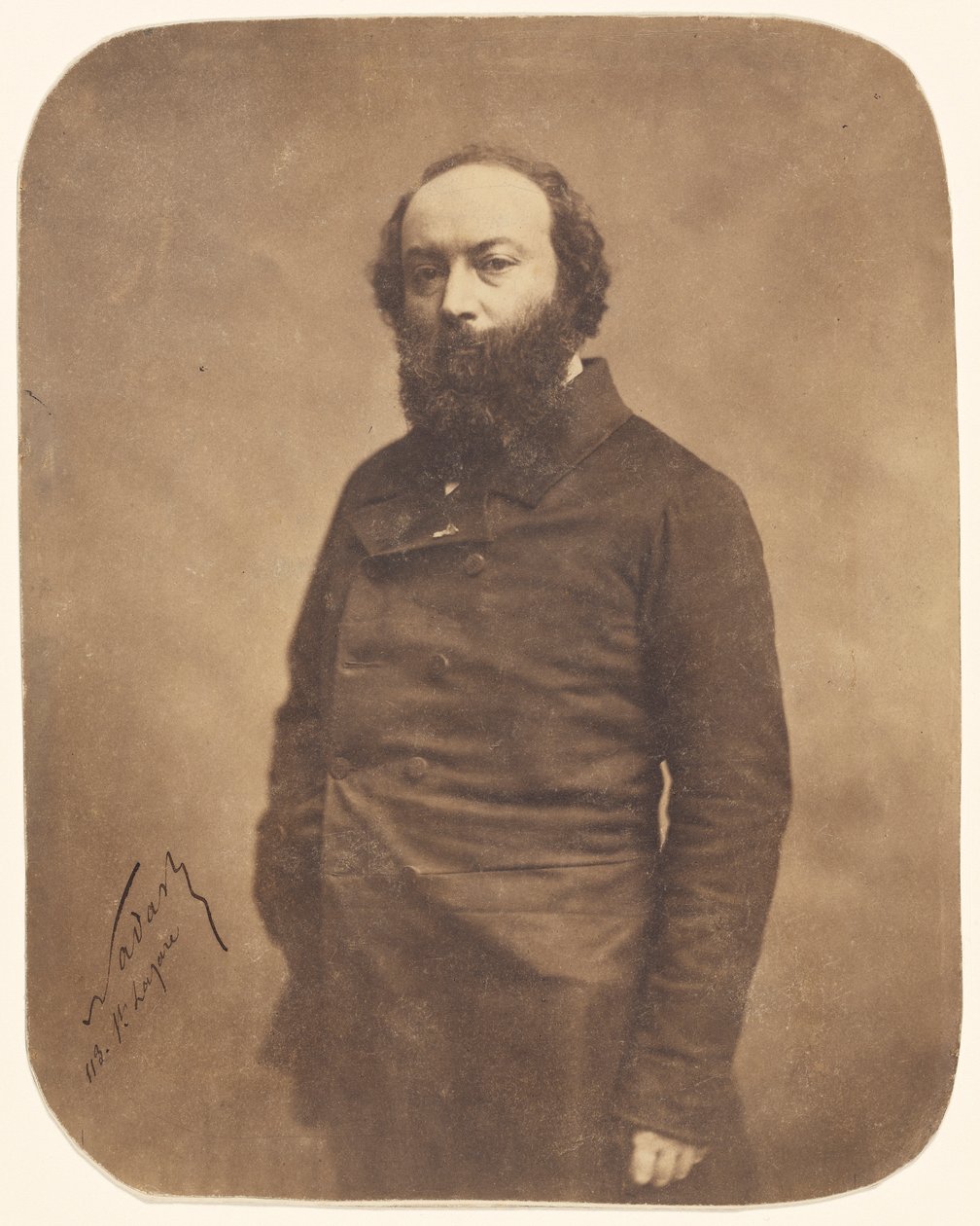 थियोडोर रूसो का पोर्ट्रेट 1812-1867, 1855-1859। द्वारा गैसपार्ड फेलिक्स नादर