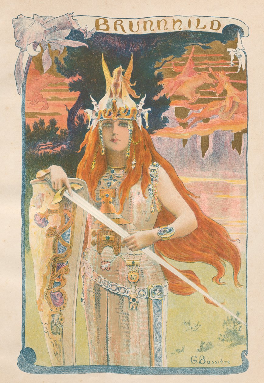 ब्रूनहिल्ड, 1899। द्वारा गैस्टन बुसीयर