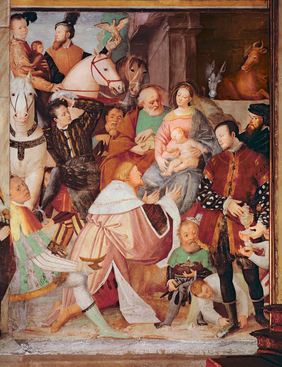 मागी का पालन, c.1532-35 द्वारा गौडेंजियो फेरारी