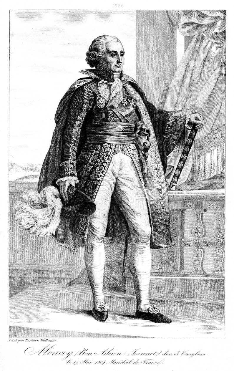 बॉन एड्रिएन जीननोट डी मोनसी 1754-1842, फ्रांस का मार्शल, 1839। द्वारा Geille