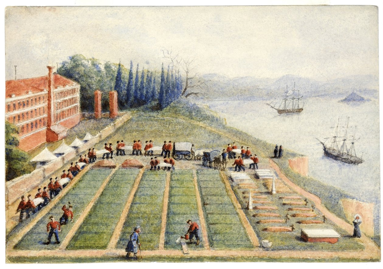 जनरल अस्पताल, स्कूटरी में दफन जमीन, अप्रैल 1855 द्वारा जनरल ईडब्ल्यू रे