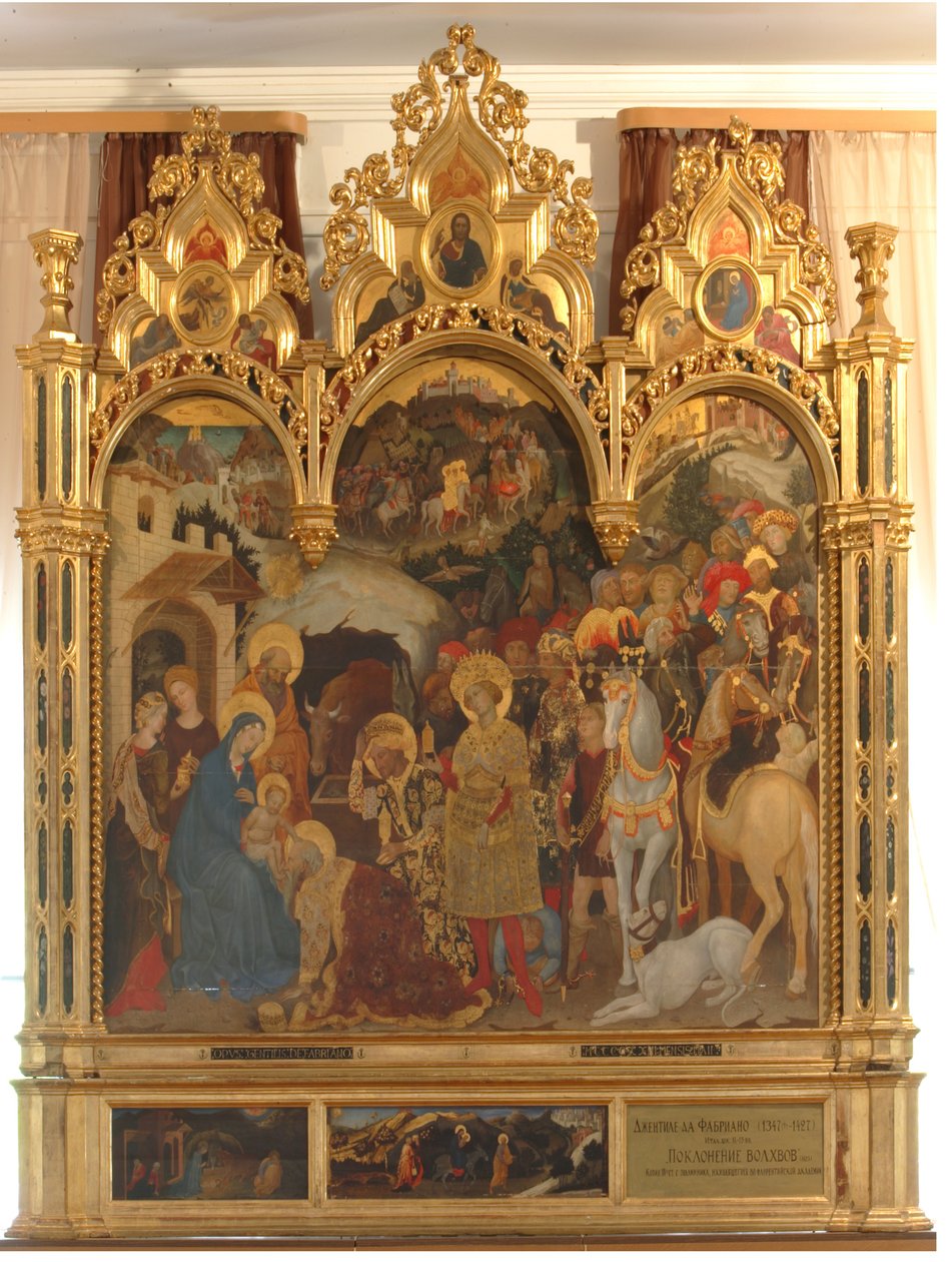 मागी का आराधना, c.1420 द्वारा जेंटाइल दा फैब्रियानो