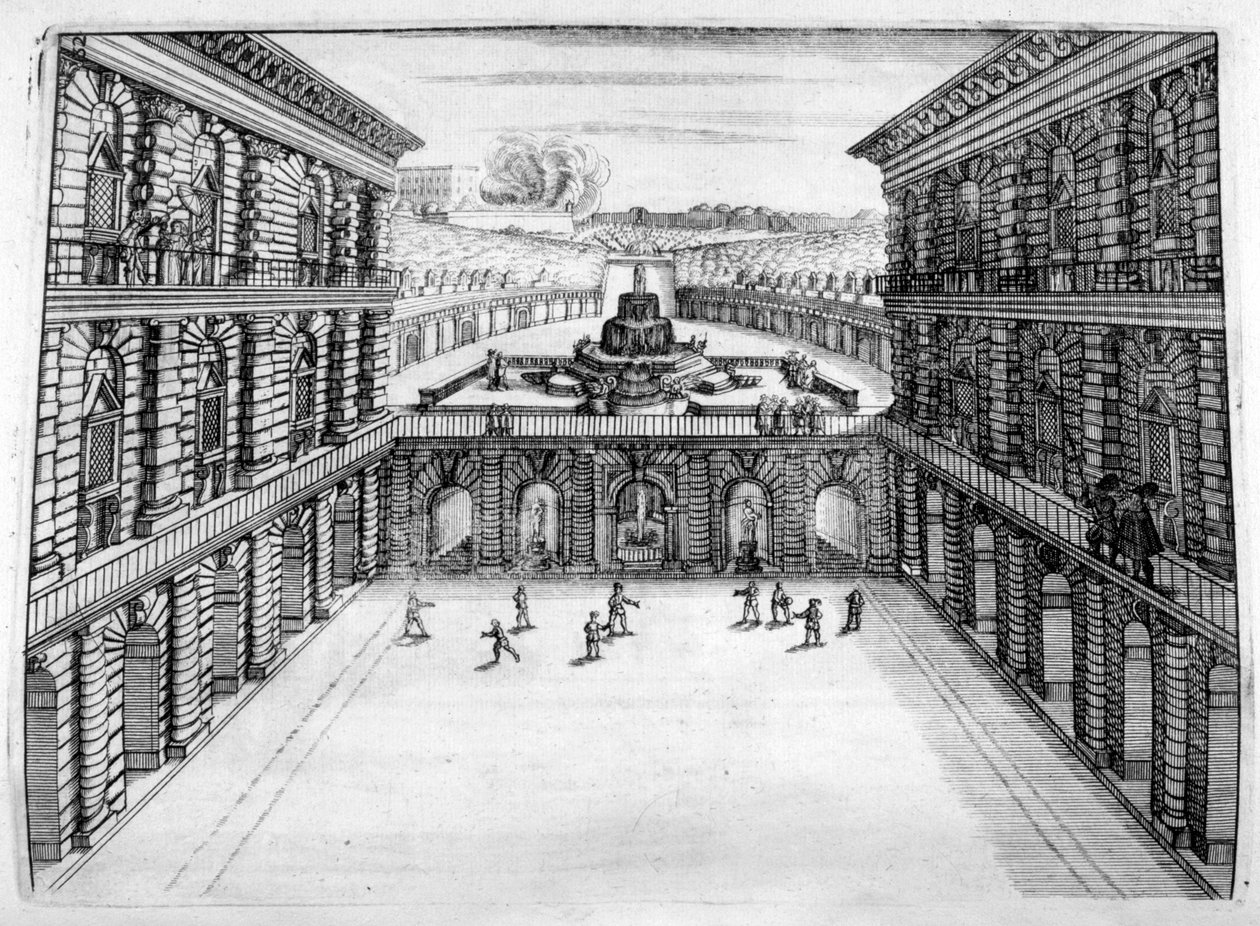 चेटू और उद्यान डिजाइन, 1664 द्वारा जॉर्ज एंड्रियास बॉकलर