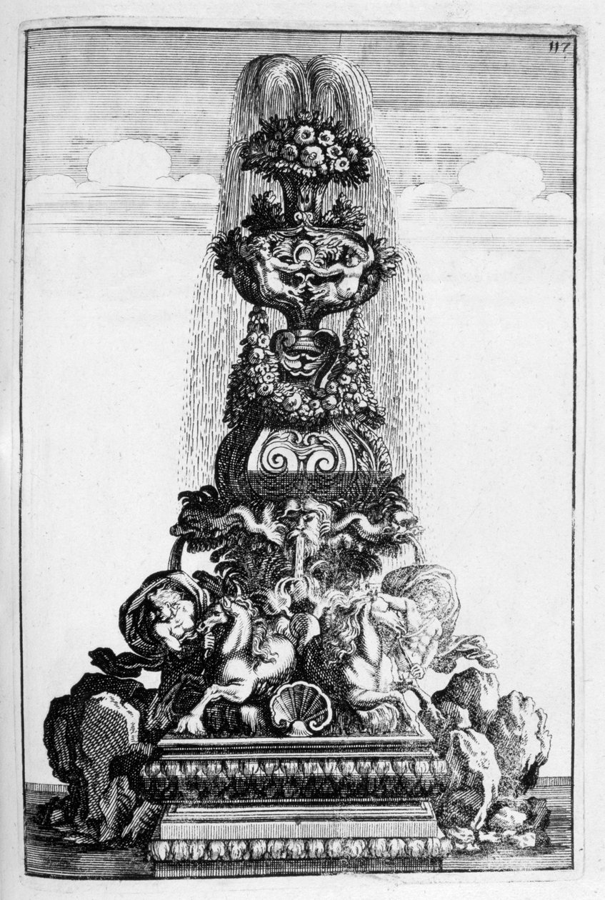 फाउंटेन डिजाइन, 1664 द्वारा जॉर्ज एंड्रियास बॉकलर