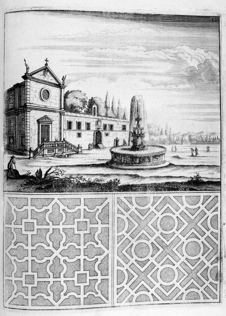 हाउस, फव्वारा और उद्यान डिजाइन, 1664 द्वारा जॉर्ज एंड्रियास बॉकलर