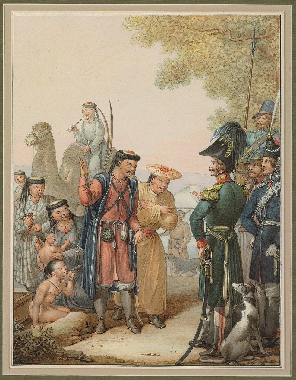 Cossacks और Kalmyks, द्वारा जॉर्ज एमानुएल ओपित्ज़