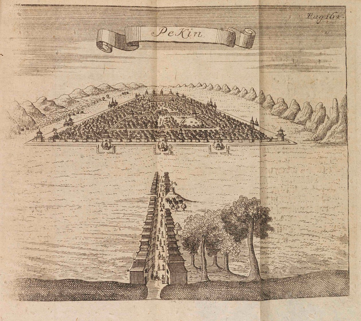 बीजिंग। ज़ार पीटर I द ग्रेट, 1719 द्वारा व्यवस्थित बीजिंग के लिए एक दूतावास का यात्रा वृत्तांत। द्वारा जॉर्ज जोहान निडर