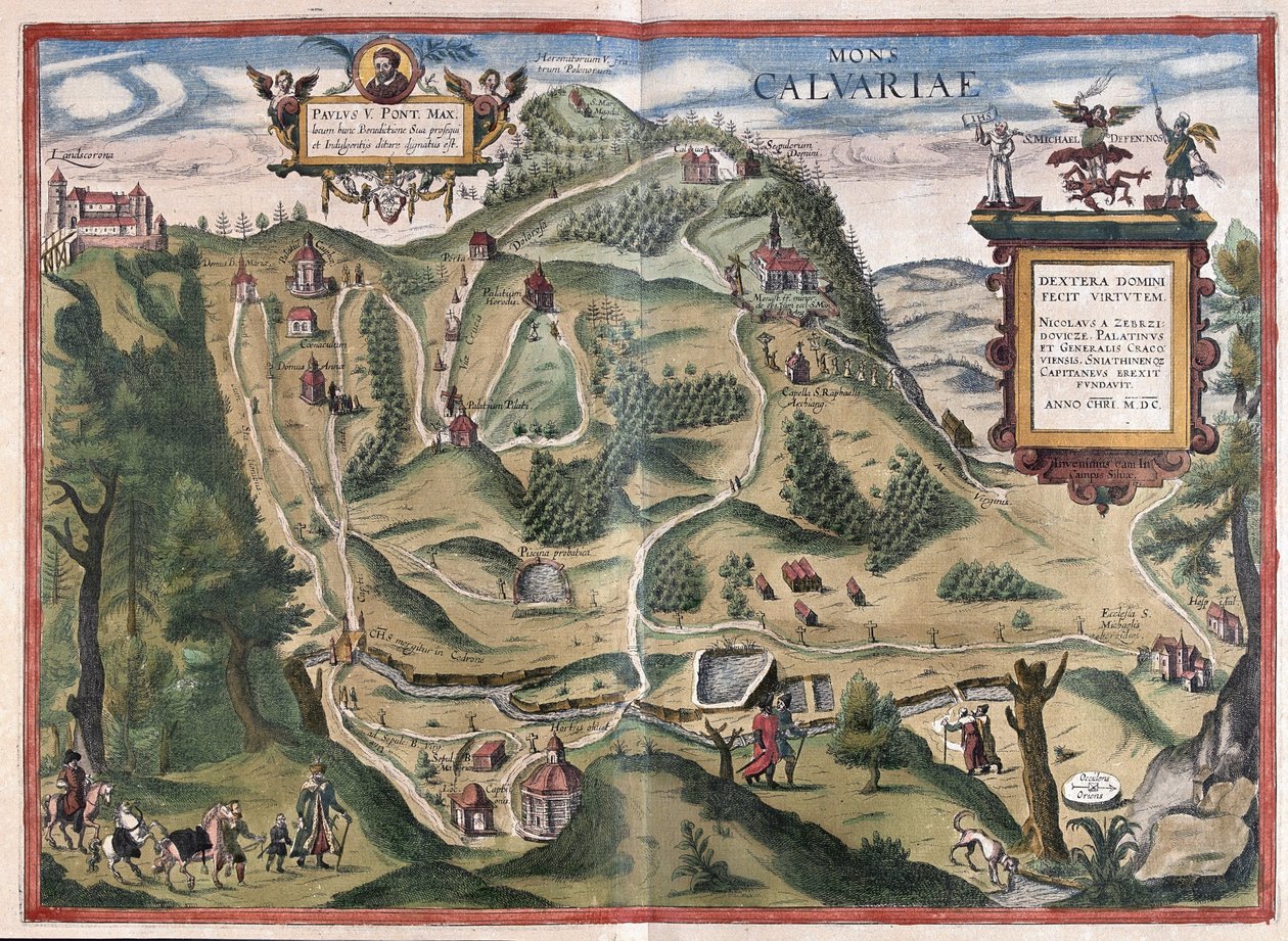 Kalwarya Zebrzydowka (क्राको के दक्षिण पूर्व), पोलैंड (उत्कीर्णन) द्वारा फ्रांसो
