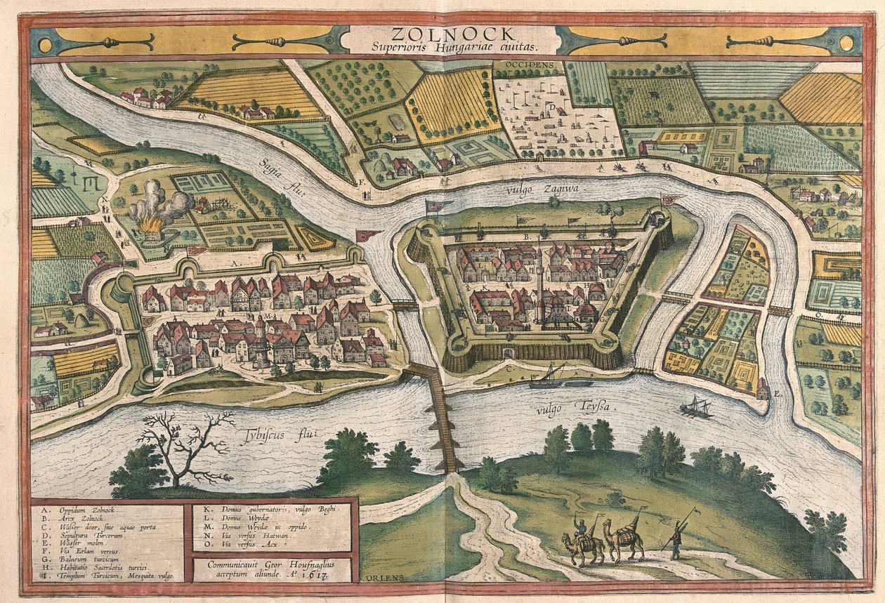 Szolnok, हंगरी (उत्कीर्णन) द्वारा फ्रांसो