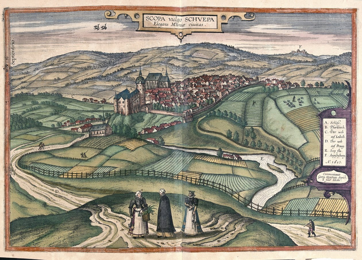 Zschopau, Saxony, जर्मनी (उत्कीर्णन) द्वारा फ्रांसो