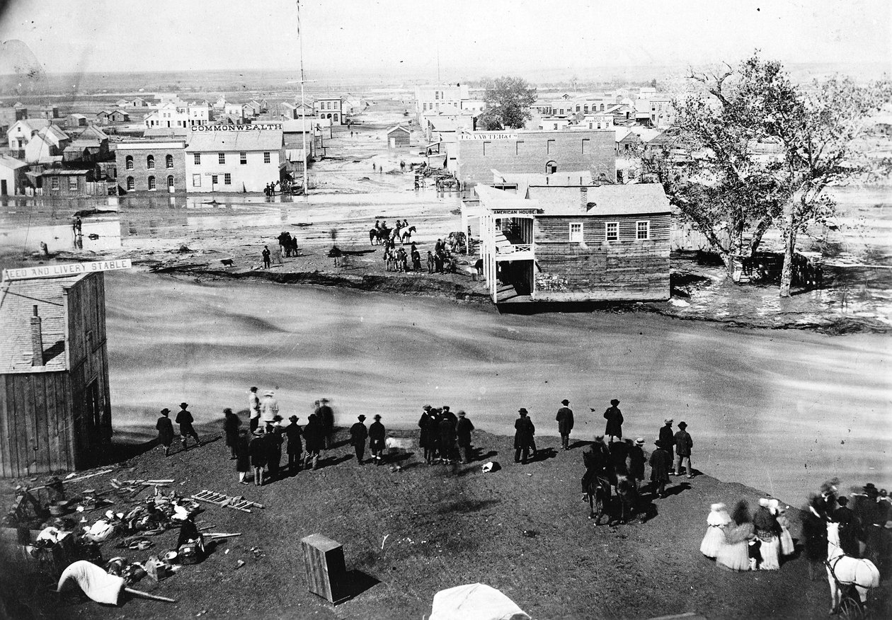द ग्रेट फ्लड, डेनवर, कोलोराडो, 19 मई 1864 द्वारा 