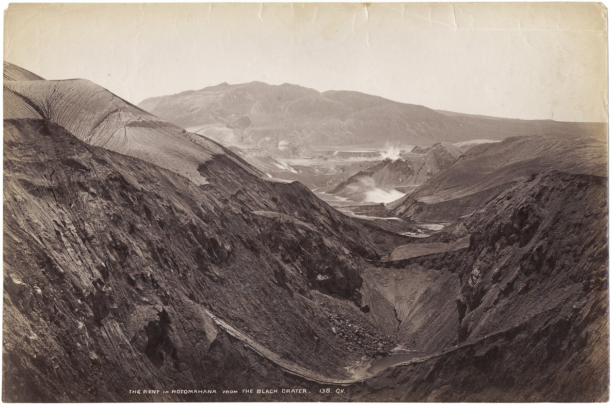 द ब्लैक क्रेटर से रोतेमोहाना में किराया, नवंबर-दिसंबर 1886 (एल्बम प्रिंट) द्वारा जॉर्ज डॉब्सन वेलेंटाइन