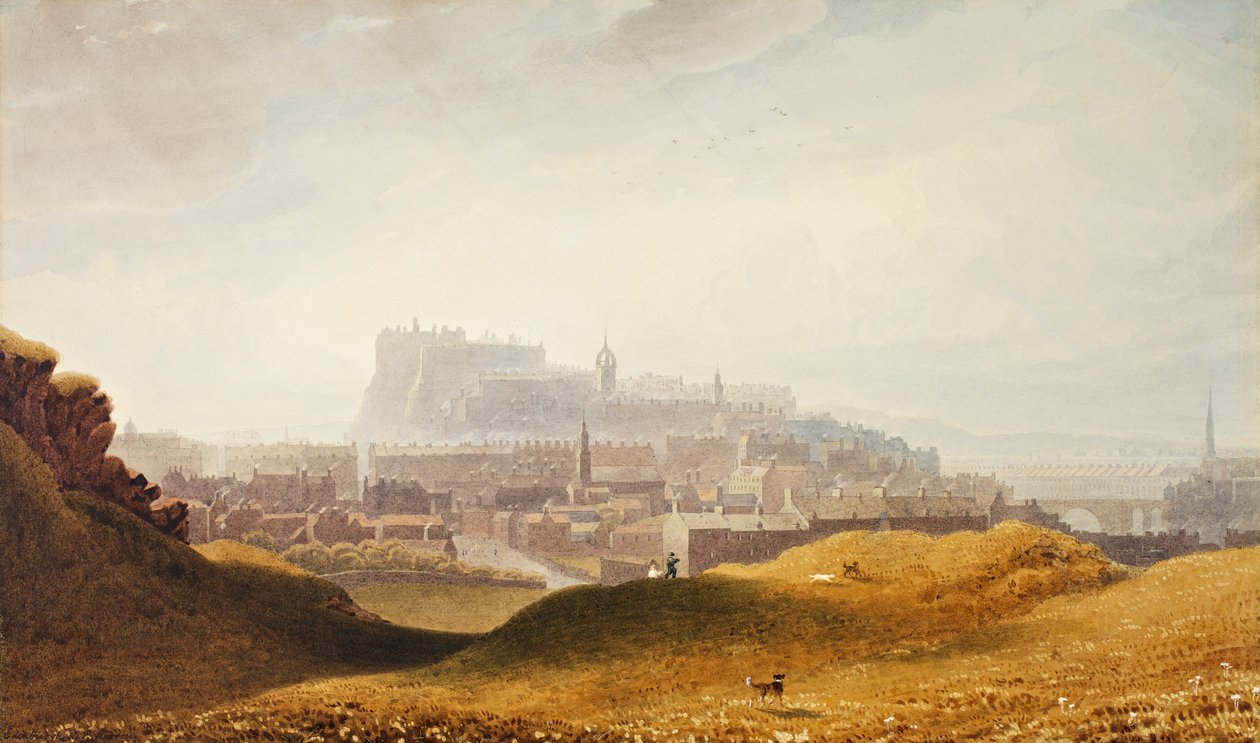 एडिनबर्ग, c.1830 द्वारा जॉर्ज फेनिल रॉबसन