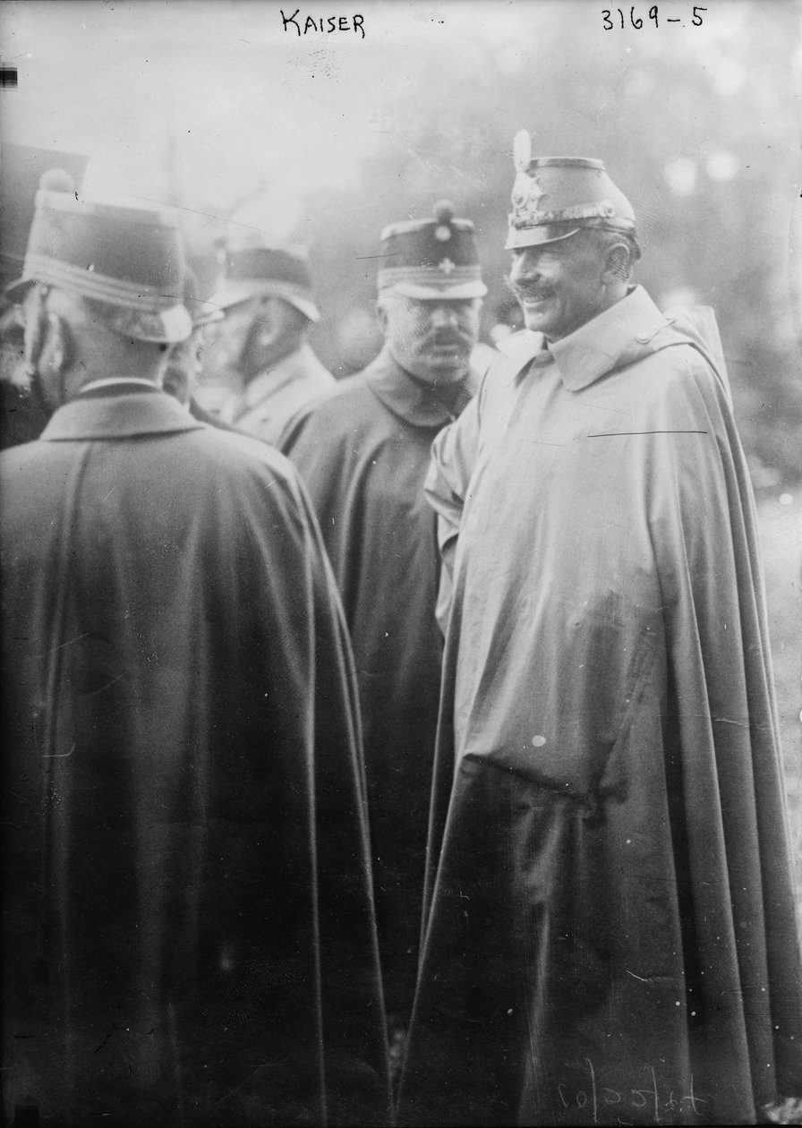 कैसर विल्हेम अपने सैनिकों के साथ, 1914-18 द्वारा जॉर्ज ग्रांथम बैन