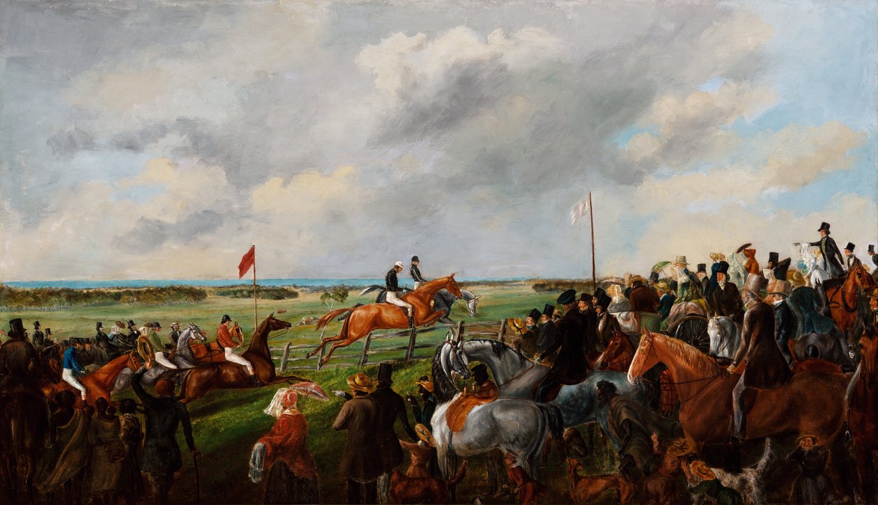 दक्षिण ऑस्ट्रेलिया में पहला स्टीपलचेज़, 25 सितंबर 1846 द्वारा जॉर्ज हैमिल्टन
