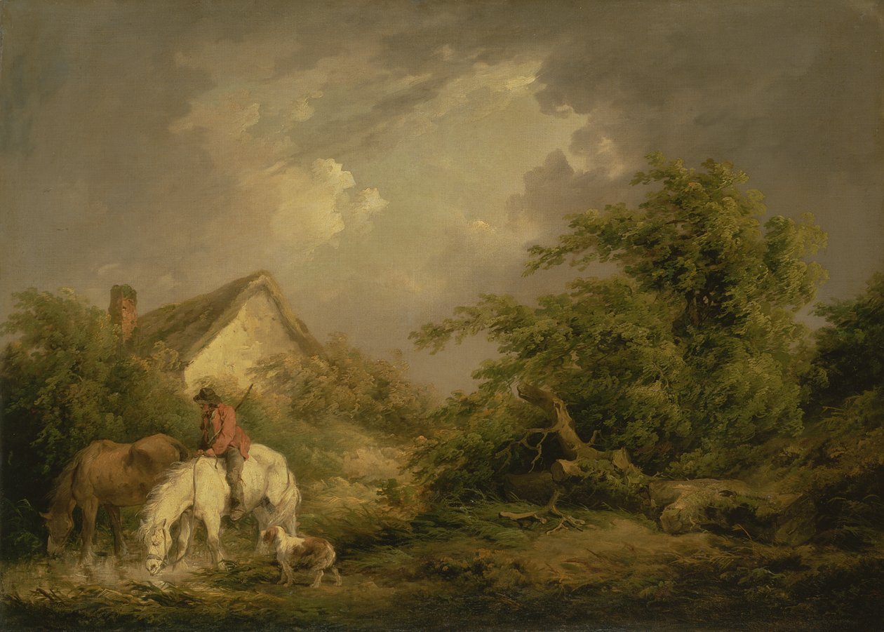 द अप्रोचिंग स्टॉर्म, 1791 द्वारा जॉर्ज मोरलैंड