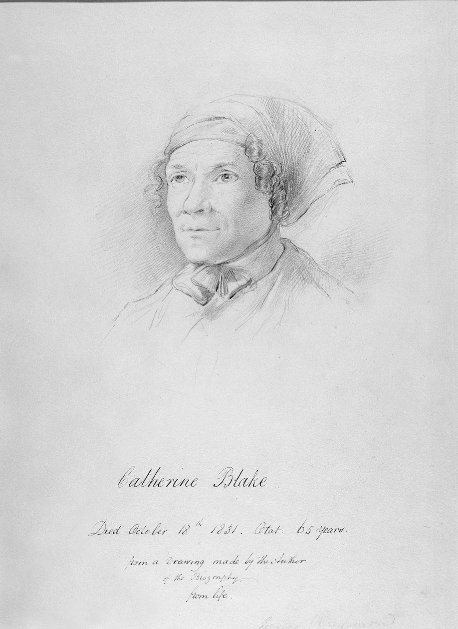 फ्रेडरिक टाथम द्वारा चित्रांकन के बाद कैथरीन ब्लेक (1762-1831) का चित्र, c.1830 द्वारा जॉर्ज रिचमंड