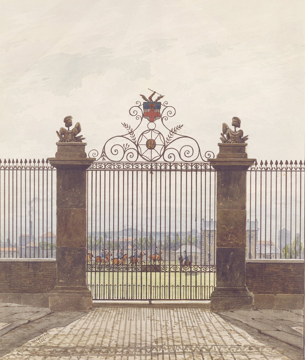 लंदन का दृश्य, 1815 द्वारा जॉर्ज शेफर्ड