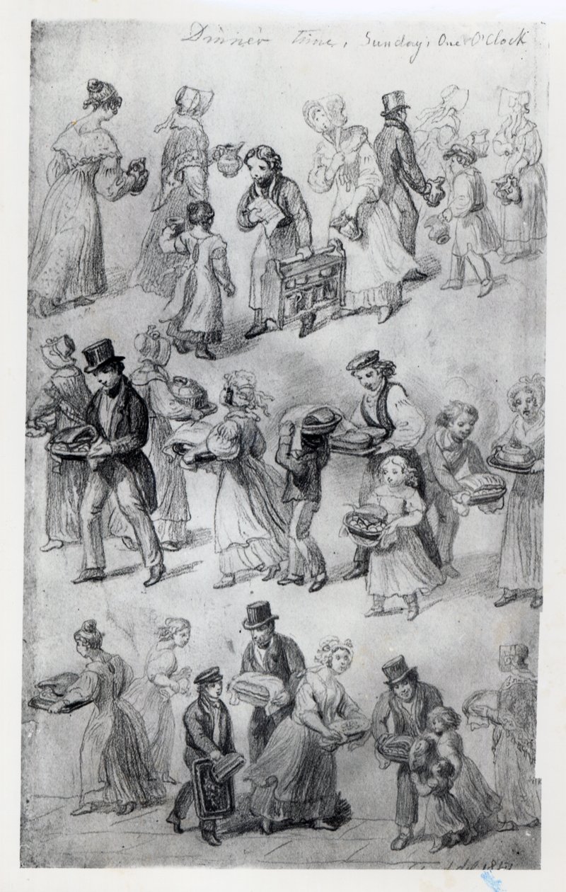 डिनर देते हुए, 1841 द्वारा जॉर्ज Snr तीव्र