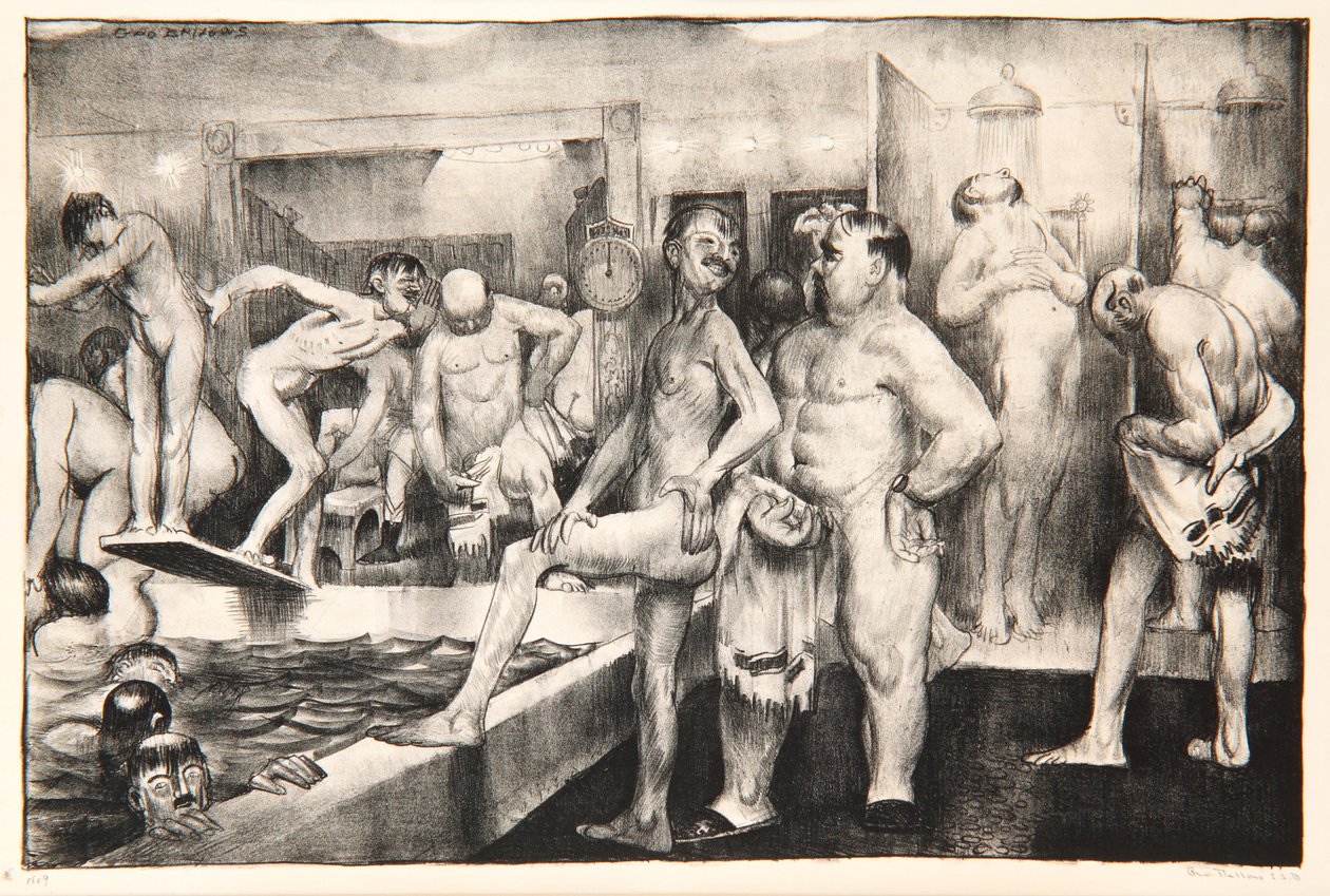 द शावर-बाथ, 1917 द्वारा जॉर्ज वेस्ले बेलोज़