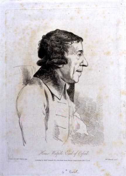 होरेस वालपोल, ऑरफोर्ड का चौथा अर्ल (1717-97), विलियम डेनियल द्वारा उकेरा गया (1769-1837) द्वारा जॉर्ज (बाद) नृत्य