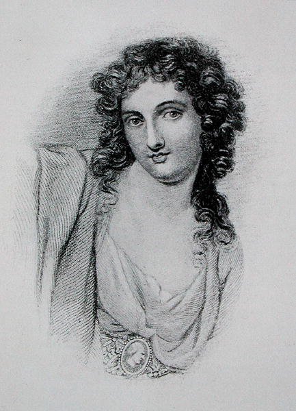 लेडी हैमिल्टन (सी.1765-1815) (उत्कीर्णन) द्वारा जॉर्ज (बाद) रोमनी