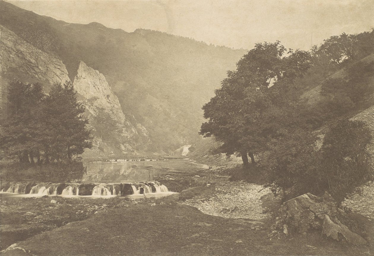 डोव डेल, डर्बीशायर, 1880 के दशक में प्रवेश, 1888 मुद्रित, 1880, 1888 मुद्रित। द्वारा जॉर्ज बैंककार्ट