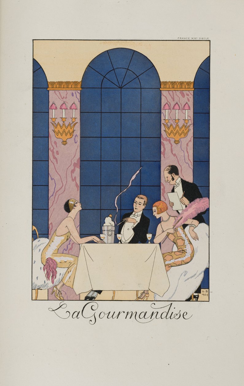 तामझाम और तामझाम: ला गौरमंडिस, 1924। द्वारा जॉर्ज नाई