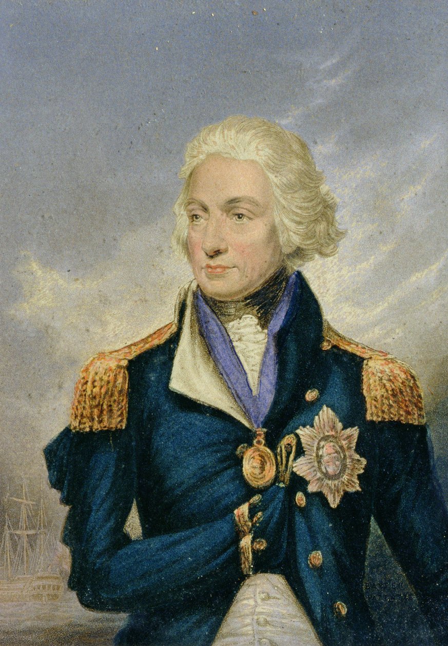 होरातियो, विस्काउंट नेल्सन (1758-1805) (रंगीन प्रिंट) द्वारा जॉर्ज बैक्सटर