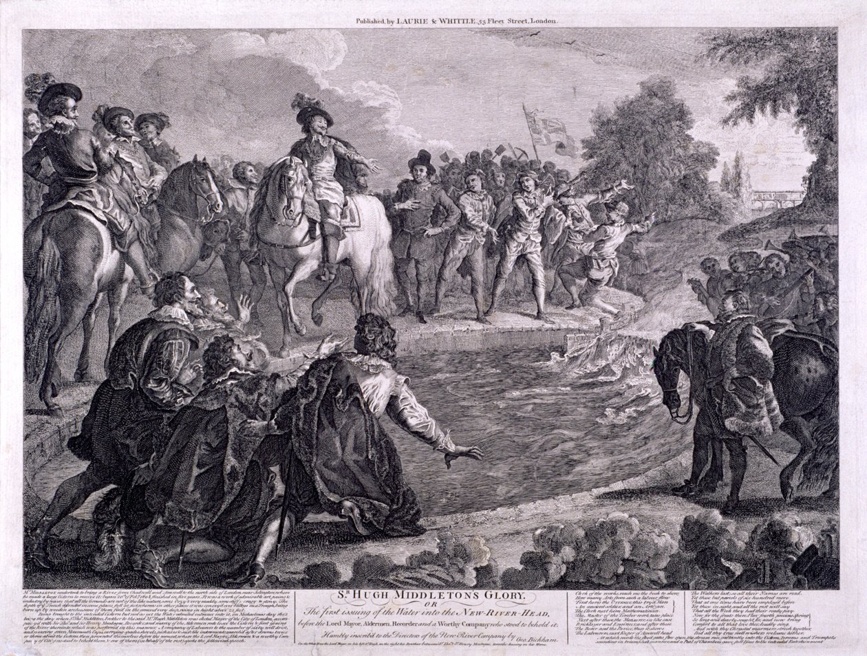 न्यू रिवर हेड, फिन्सबरी, लंदन, c1740 द्वारा जार्ज बिचम