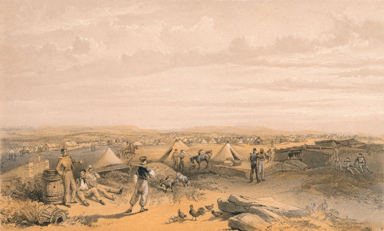 चौथे डिवीजन का कैंप, 1856 द्वारा जॉर्ज ब्रैकेनबरी