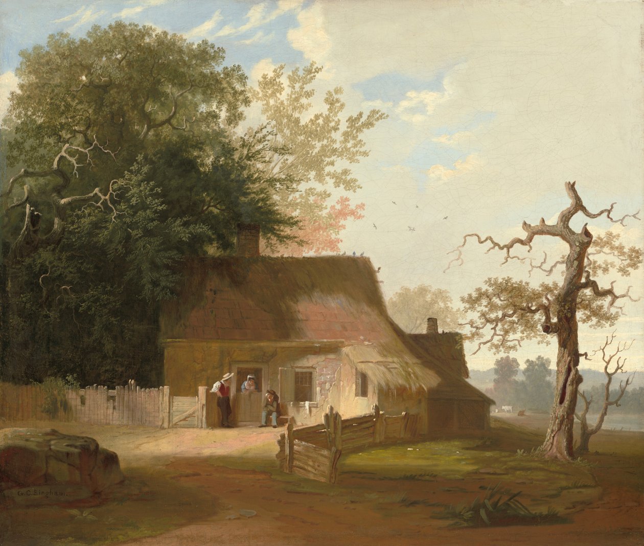 कॉटेज सीनरी, 1845। द्वारा जॉर्ज कालेब बिंघम