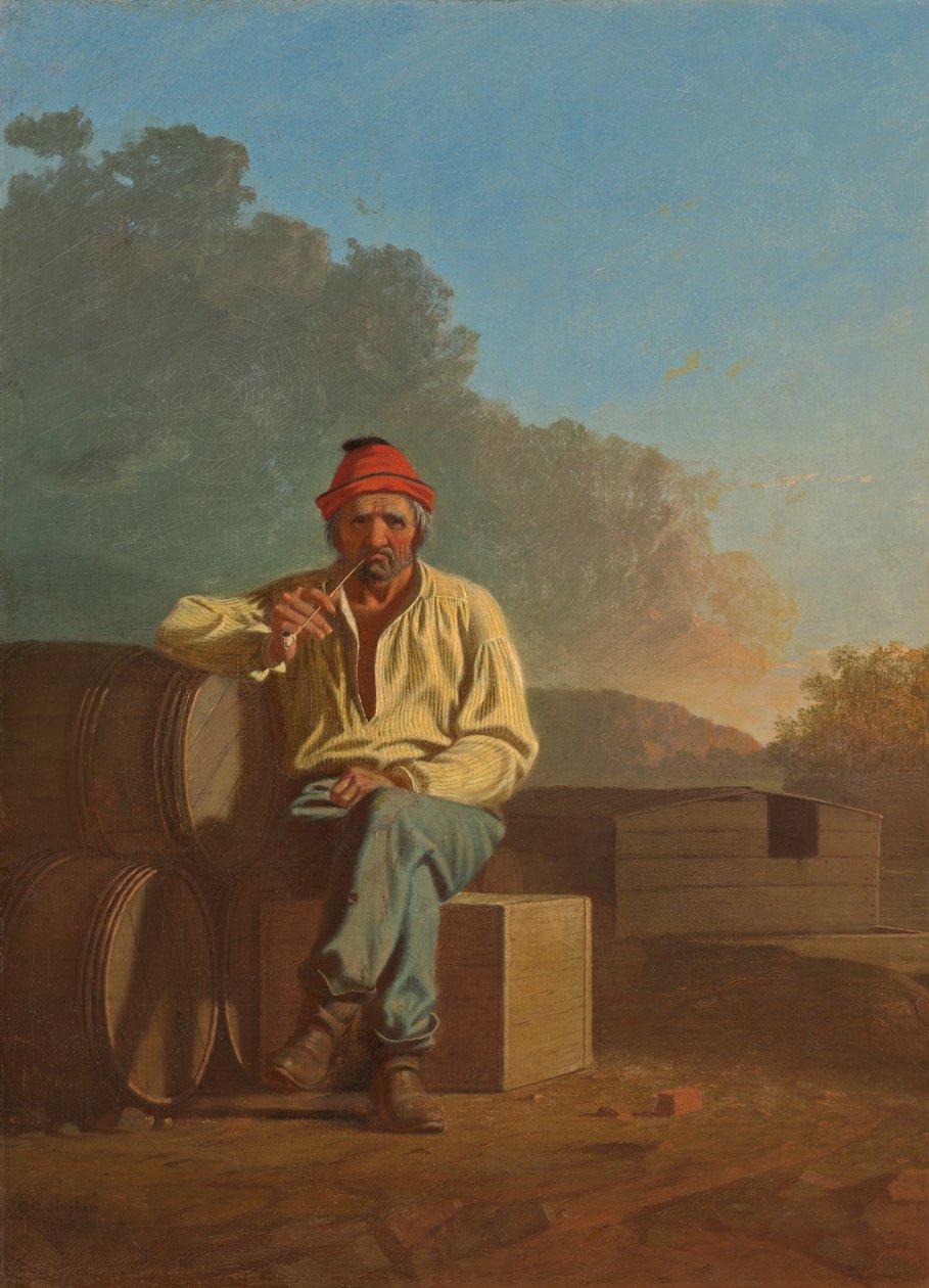 मिसिसिपी बोटमैन, 1850। द्वारा जॉर्ज कालेब बिंघम