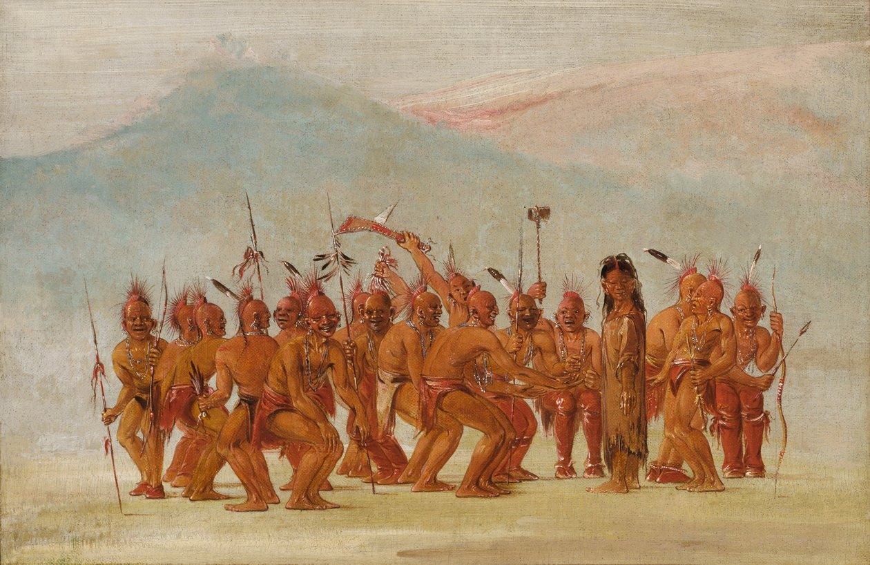 बर्डश के लिए नृत्य, 1835-1837। द्वारा जॉर्ज कैटलिन