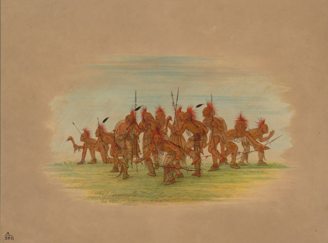 डिस्कवरी डांस - सौकी, 1861। द्वारा जॉर्ज कैटलिन