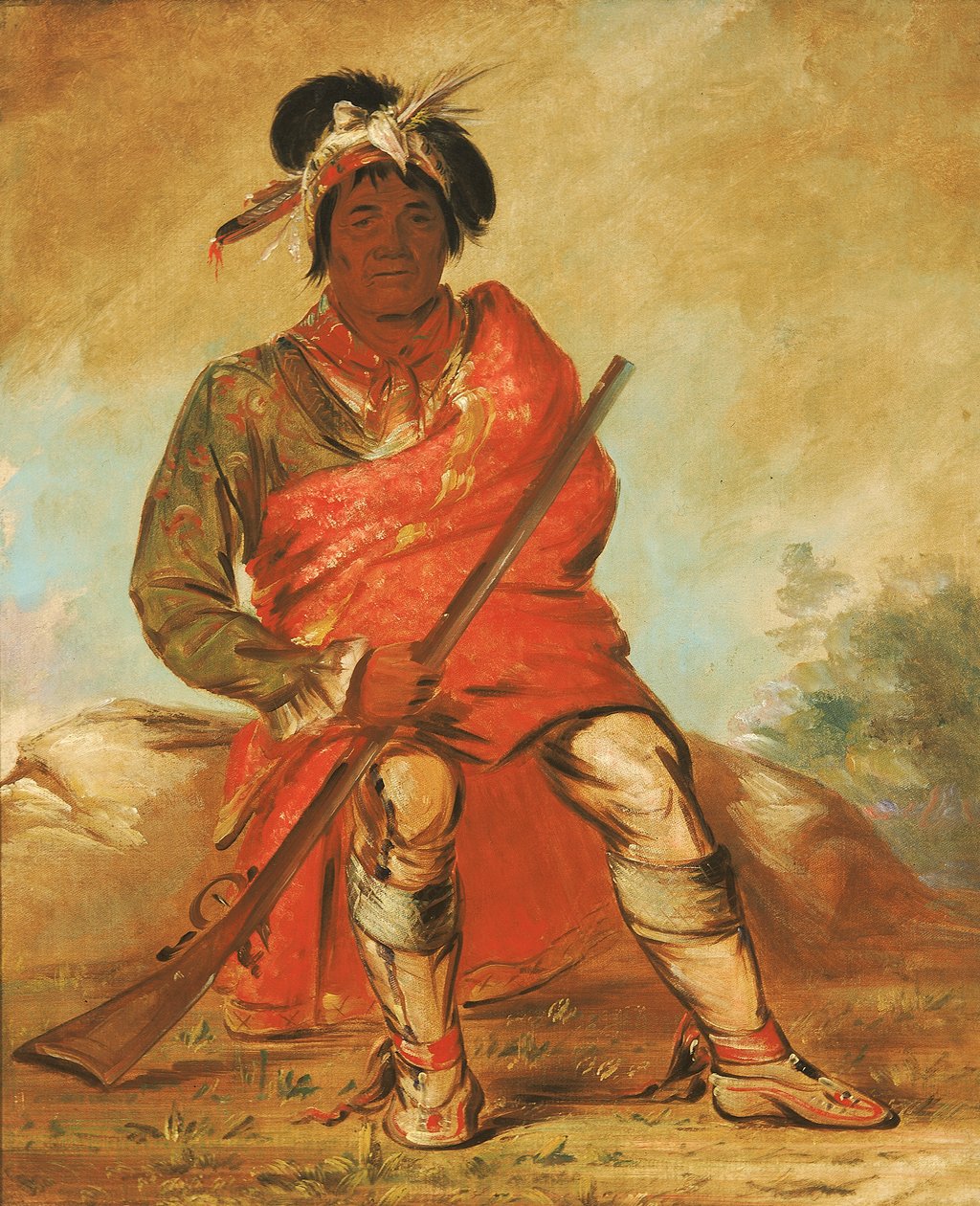 एतेह-ए-फिक्स-ई-सह, हिरण बिना दिल के, एक प्रमुख, 1838। द्वारा जॉर्ज कैटलिन