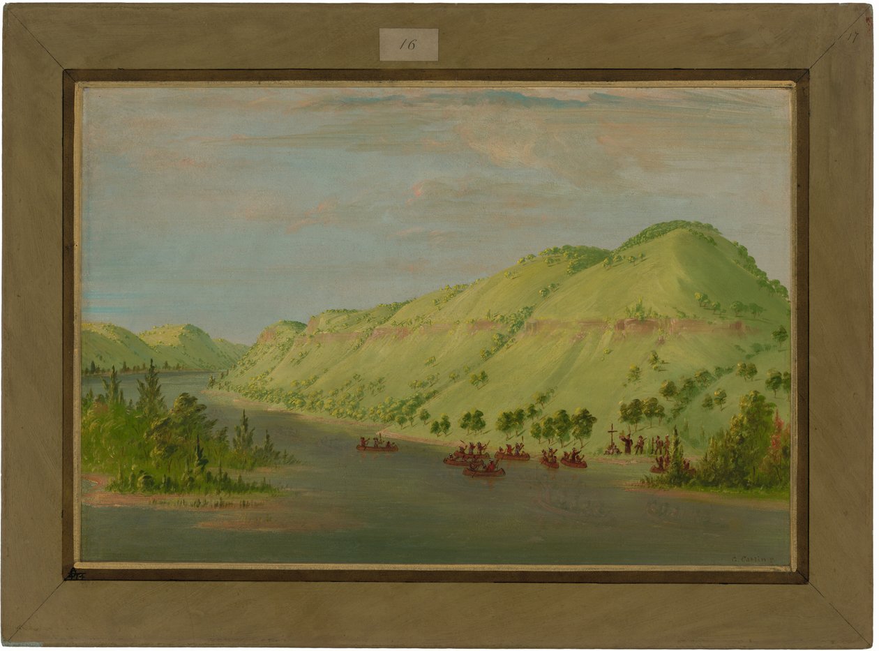फादर हेन्नेपिन मिसिसिपी छोड़कर ला सैले में शामिल हो गए। 8 मई 1680 द्वारा जॉर्ज कैटलिन