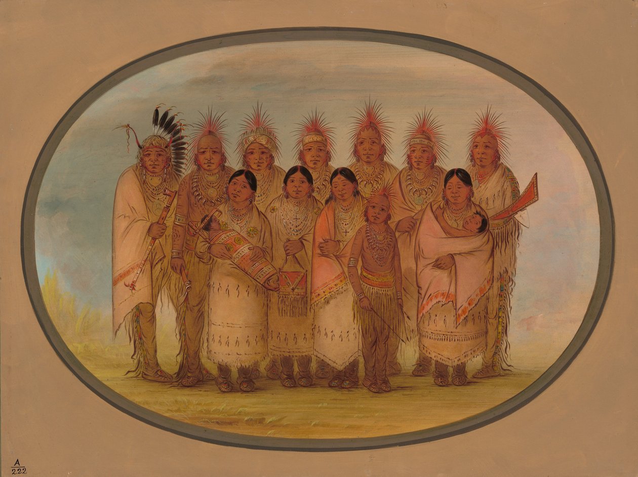 आयोवा इंडियंस हू विजिटेड लंदन एंड पेरिस, 18611869। द्वारा जॉर्ज कैटलिन