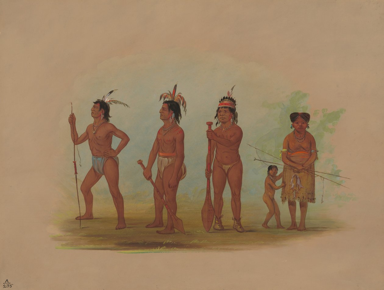 Klatsop भारतीयों, 18551869। द्वारा जॉर्ज कैटलिन