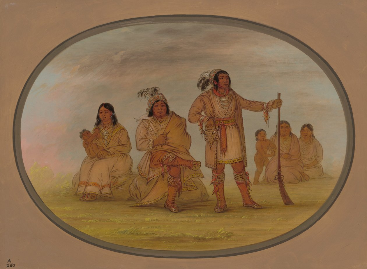 ओस्सियोला और चार सेमिनोली भारतीय, 18611869। द्वारा जॉर्ज कैटलिन